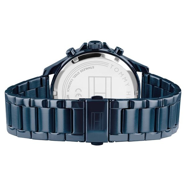 Tommy Hilfiger Quartz Multifunction Watch for Men Blue Dial with Stainless Steel Strap