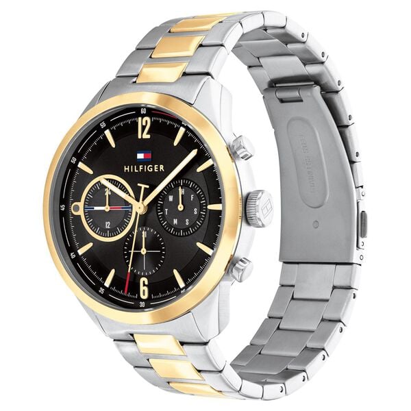 Tommy Hilfiger Black Dial Multifunction Watch for Men