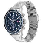 Tommy Hilfiger Quartz Multifunction Watch for Men Blue Dial with Stainless Steel Strap