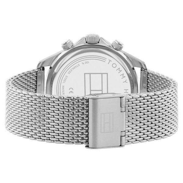 Tommy Hilfiger Quartz Multifunction Watch for Men Blue Dial with Stainless Steel Strap