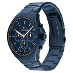 Tommy Hilfiger Quartz Multifunction Blue Dial Watch for Men with Stainless Steel Strap