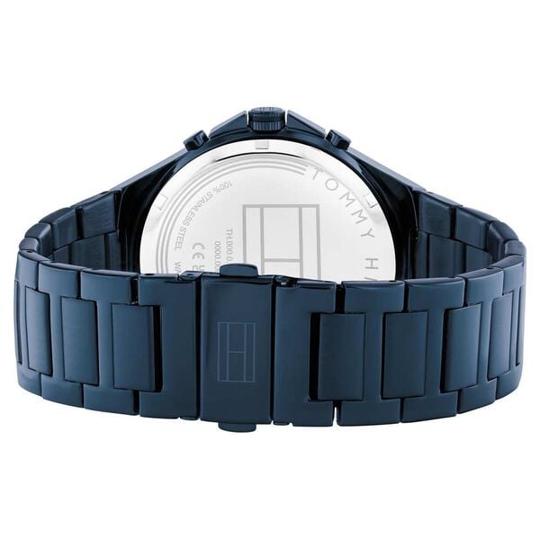 Tommy Hilfiger Quartz Multifunction Blue Dial Watch for Men with Stainless Steel Strap
