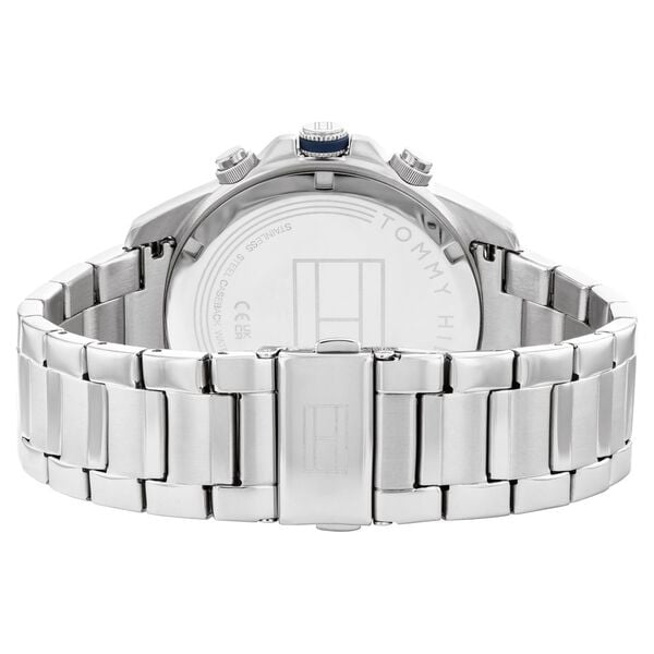 Tommy Hilfiger Quartz Analog Blue Dial Watch for Men with Stainless Steel Strap