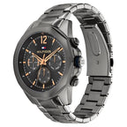 Tommy Hilfiger Quartz Multifunction Grey Dial Watch for Men with Stainless Steel Strap