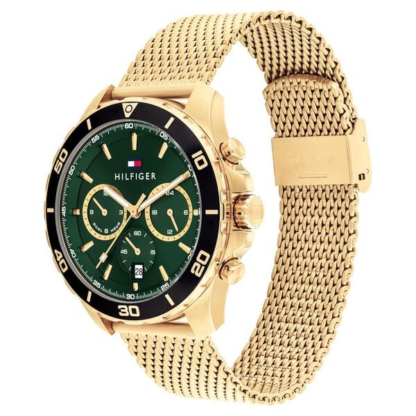 Tommy Hilfiger Quartz Multifunction Watch for Men with Green Dial