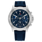 Tommy Hilfiger Quartz Multifunction Blue Dial Watch for Men with Blue Stainless Steel Strap