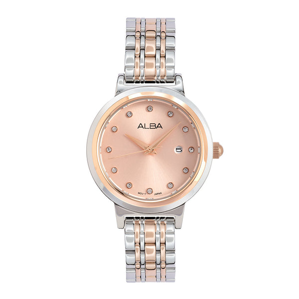 AH7EA2X1 Peach Dial Dual Tone Watch