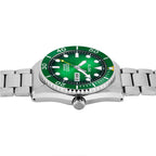 AL4437X1 Green Dial with White Metal Strap Automatic Watch