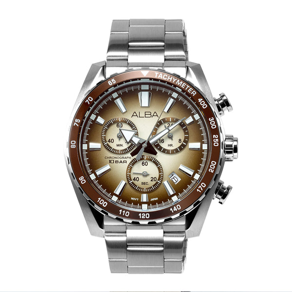 AX7009X1 Golden Beige Dial Chronograph Watch