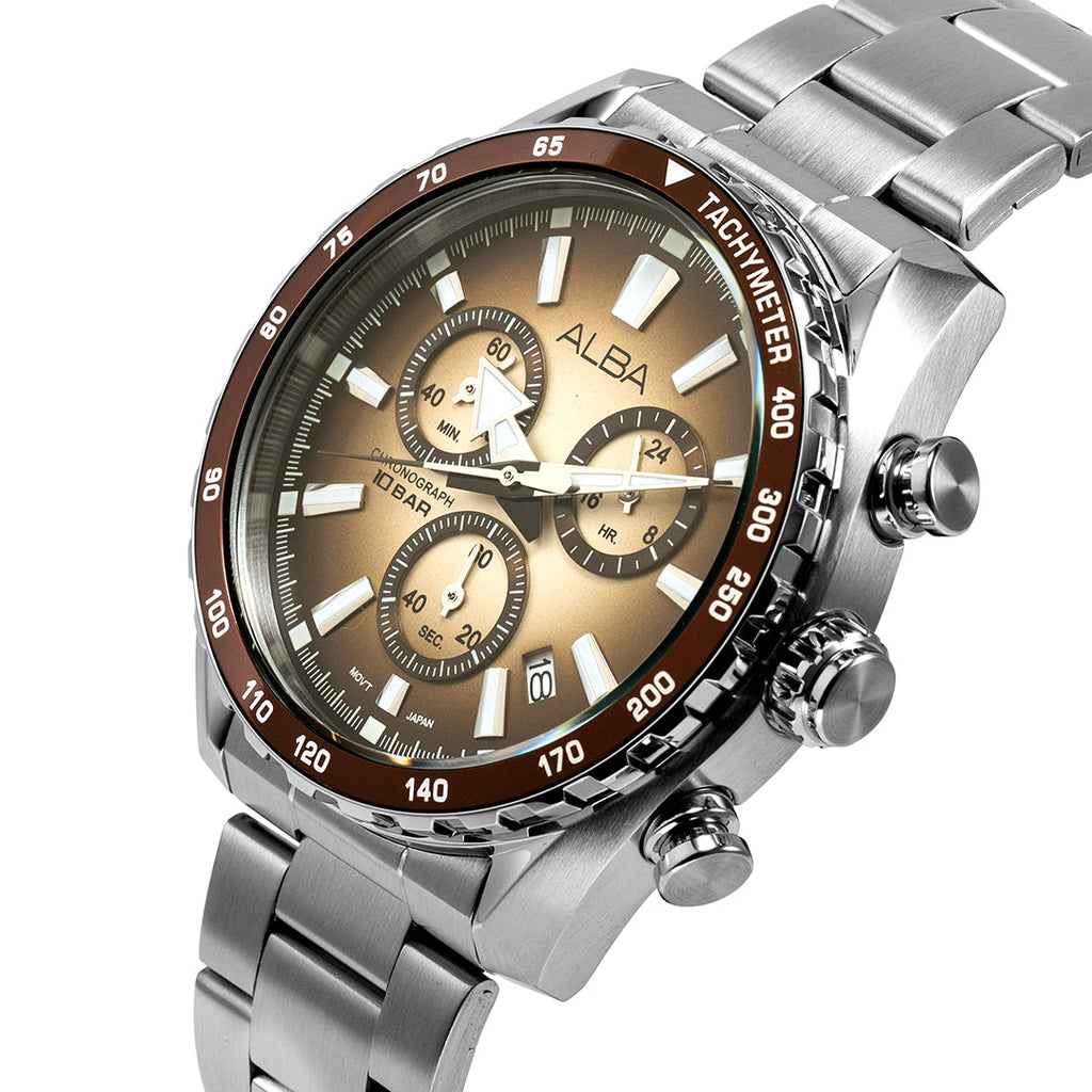AX7009X1 Golden Beige Dial Chronograph Watch