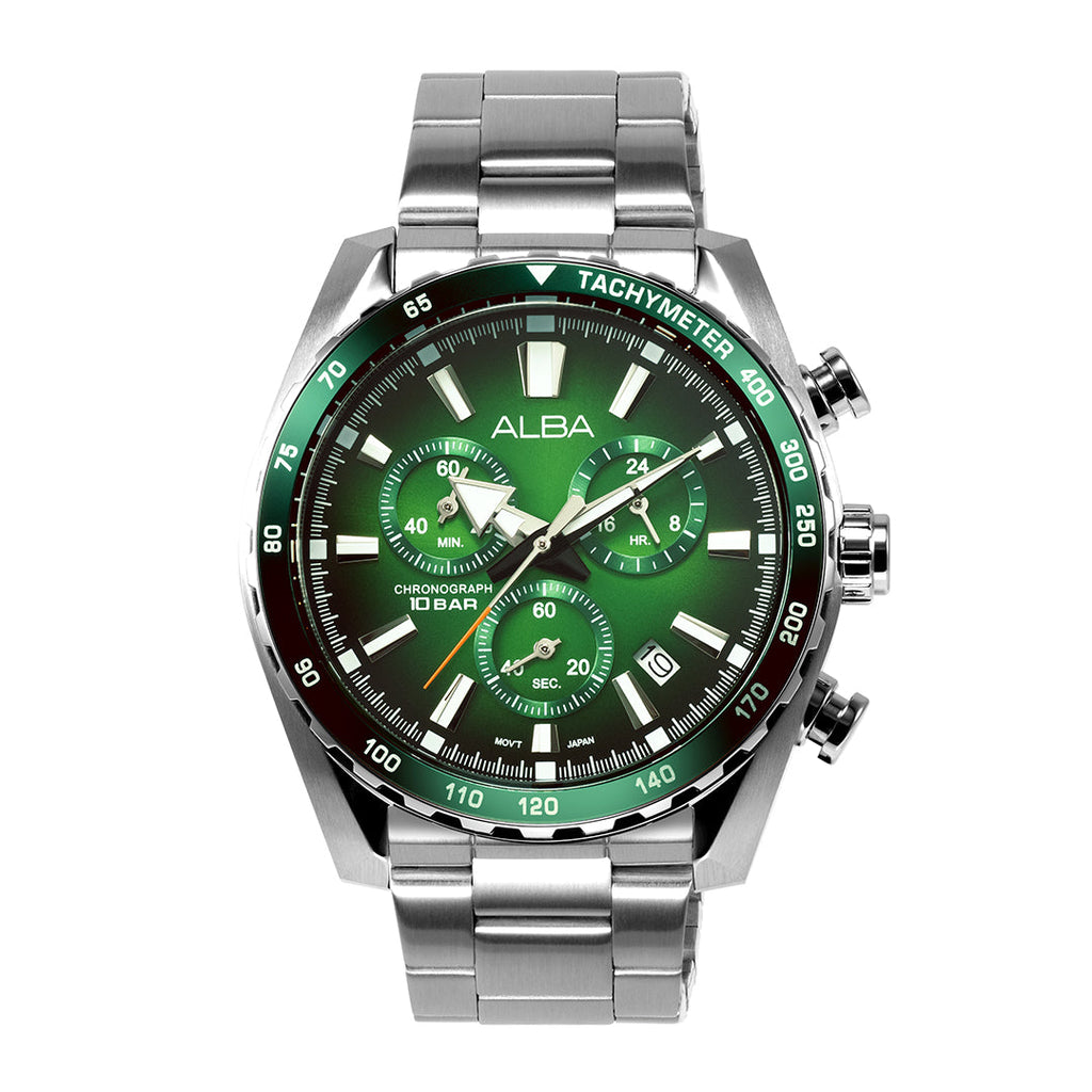 AX7007X1 Green Dial Chronograph Watch