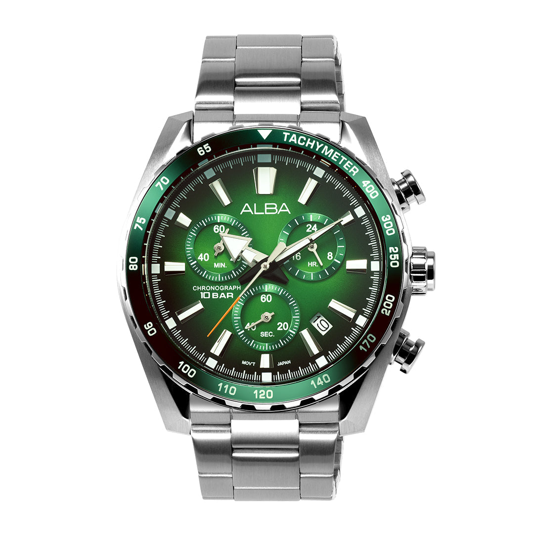 AX7007X1 Green Dial Chronograph Watch