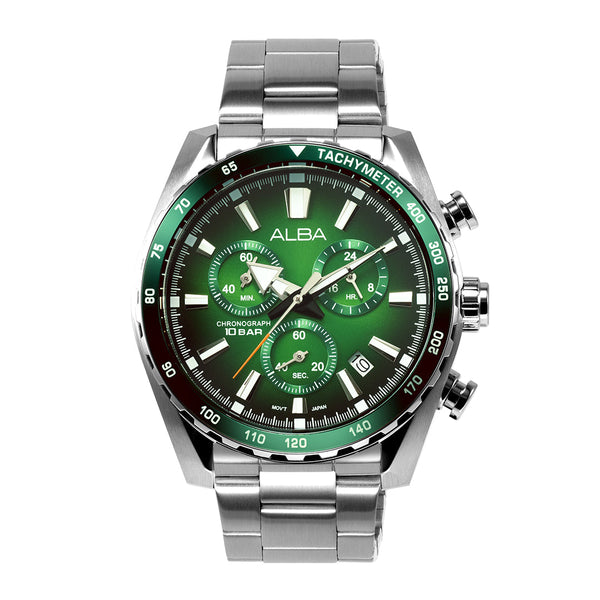 AX7007X1 Green Dial Chronograph Watch
