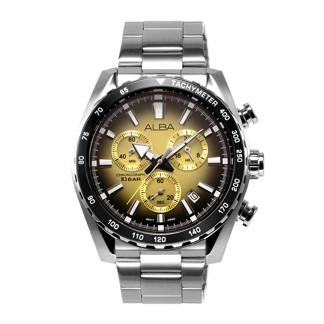 AX7005X1 Metallic Gold Chronograph Watch
