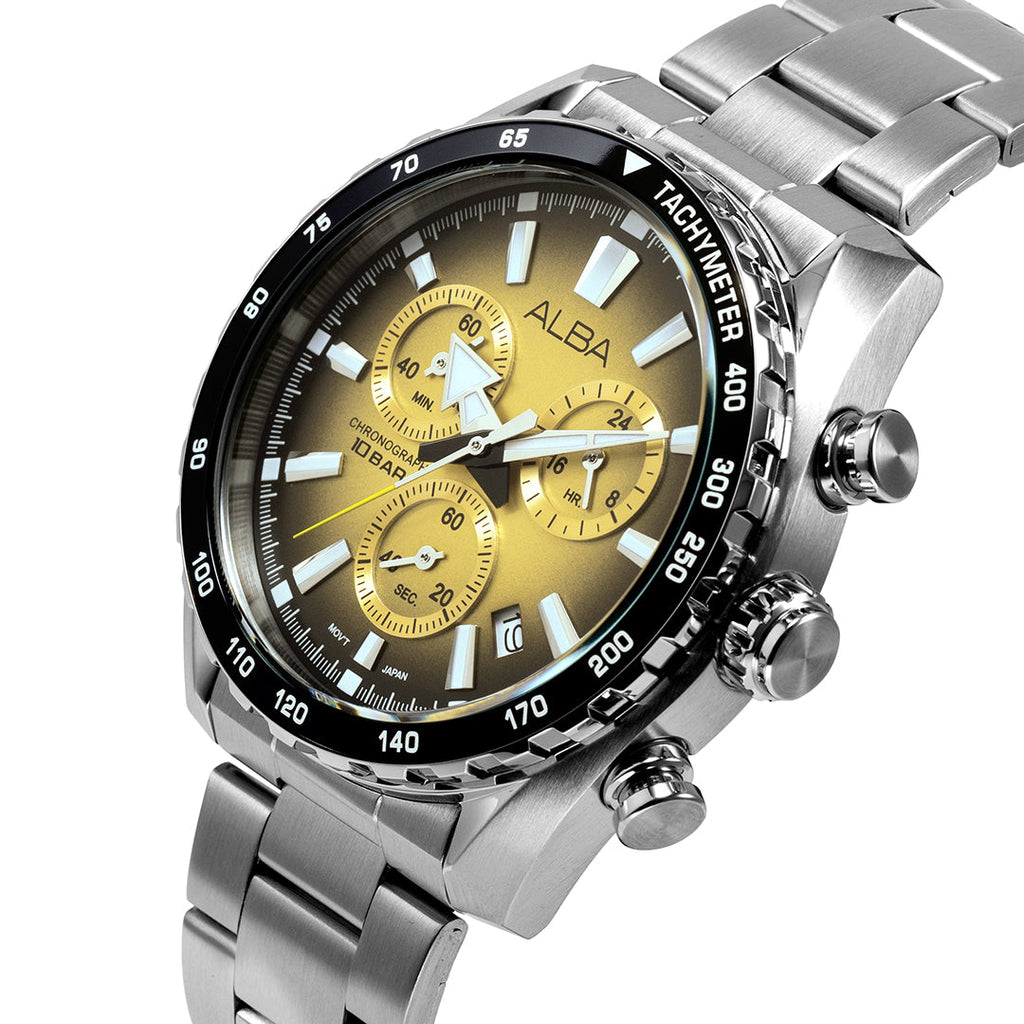 AX7005X1 Metallic Gold Chronograph Watch