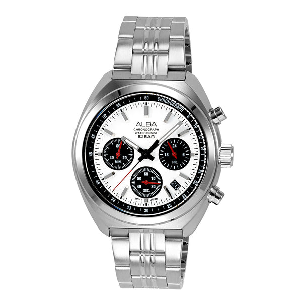 AT3K11X1 Seashell White Dial Chronograph Watch