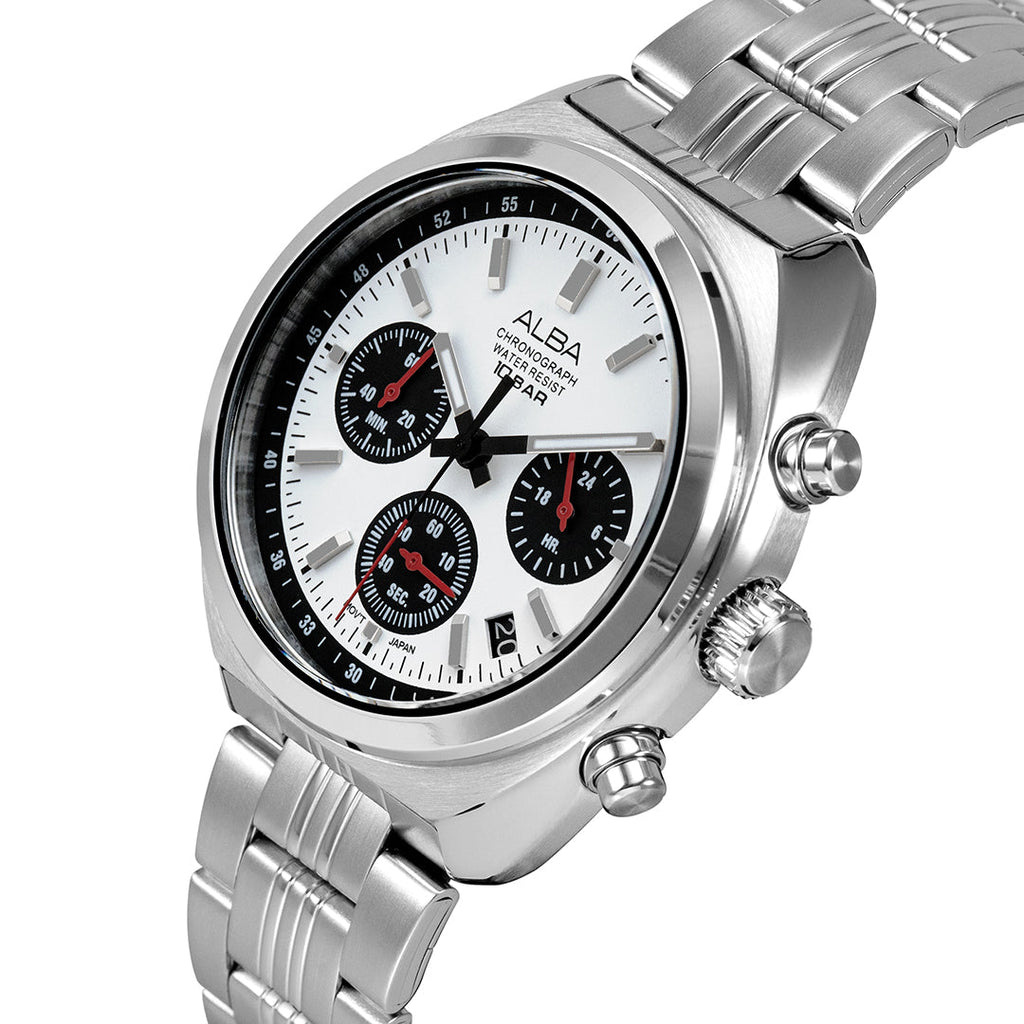 AT3K11X1 Seashell White Dial Chronograph Watch