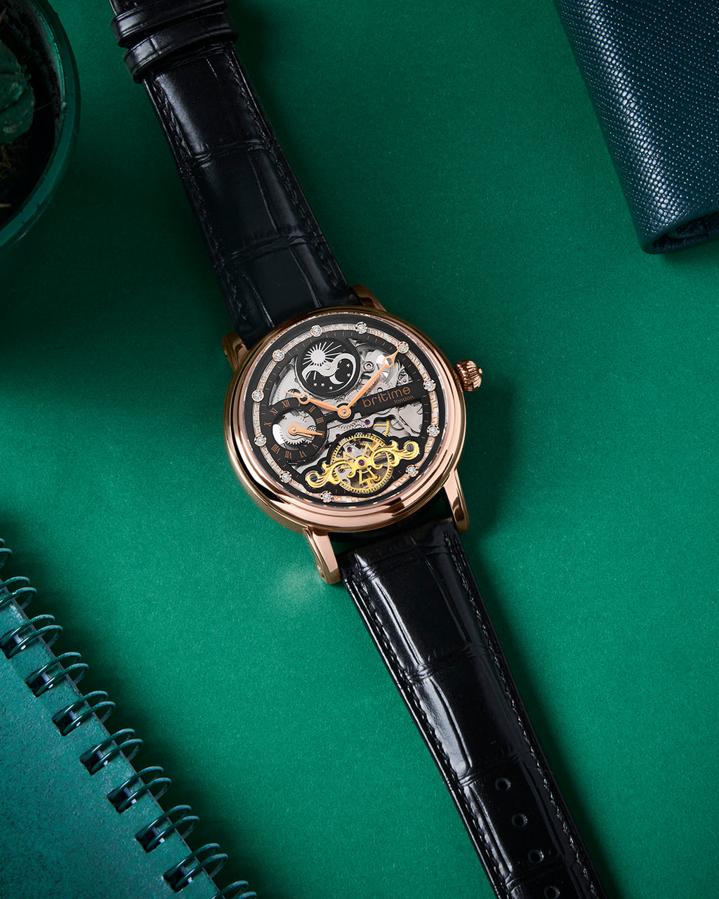 Crist Black with Rose Gold