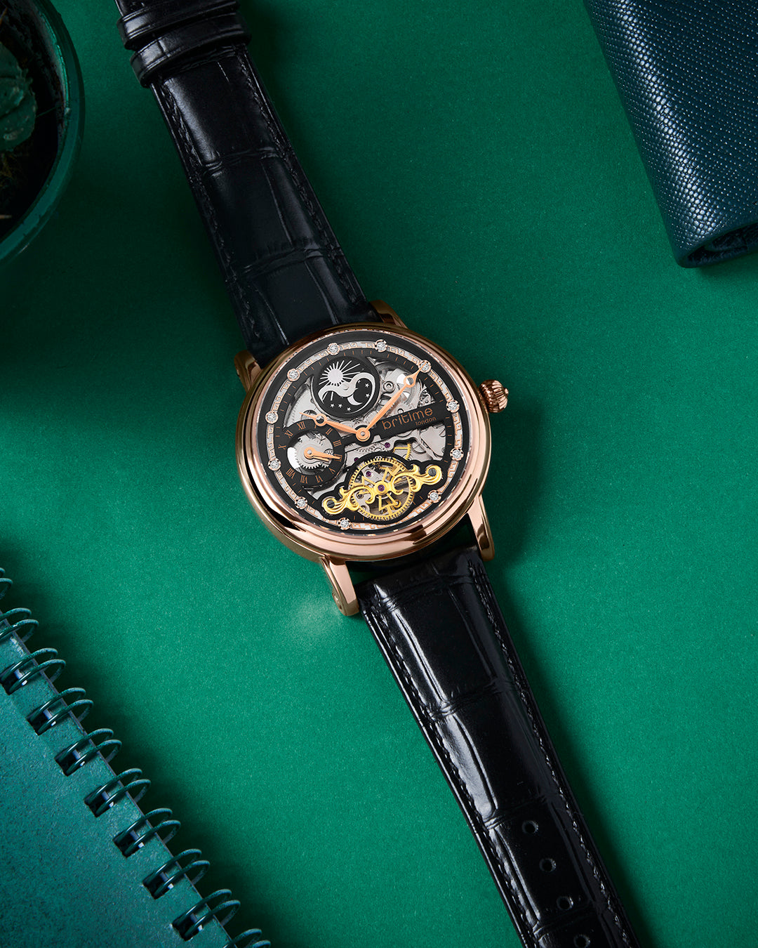 Crist Black with Rose Gold