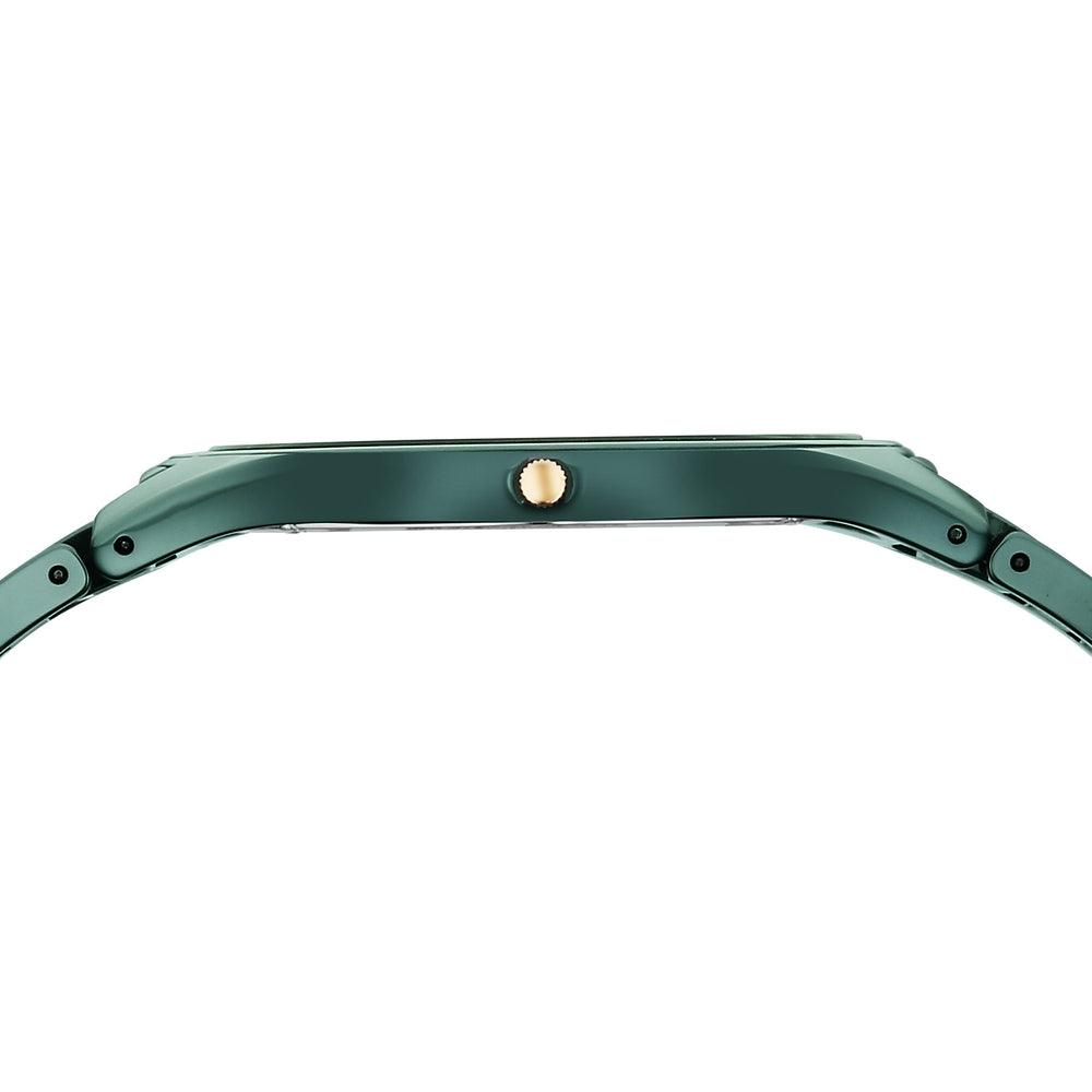 Titan Edge Ceramic Quartz in Glossy Green Dial Watch for Men