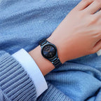 Titan Edge Ceramic Quartz in Atlantic Blue Dial Watch for Women