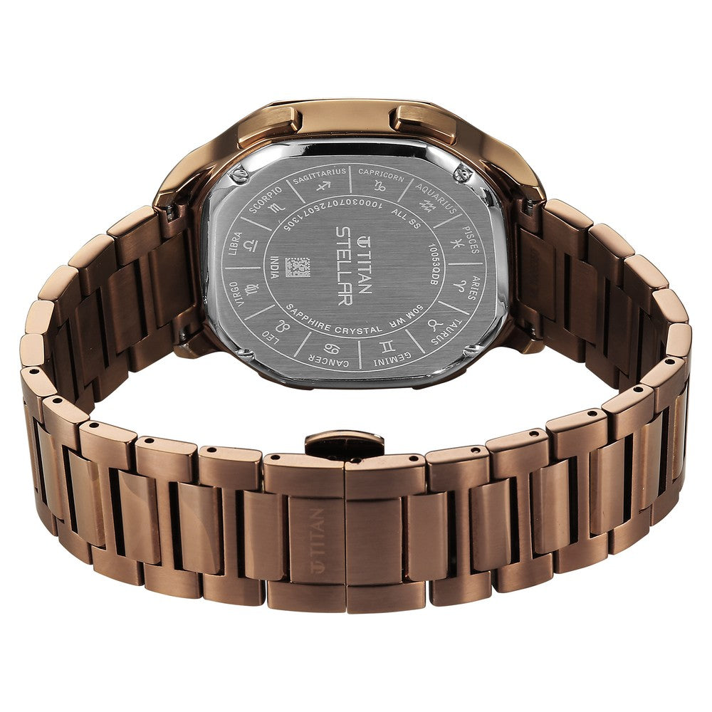 Titan Edge Squircle Quartz in Atlantic Blue with Glossy Ceramic Unisex Watch
