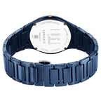 Titan Edge Bicolour Quartz Analog Blue Dial Blue Ceramic Strap Watch For Men