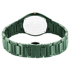 Titan Edge Bicolour Quartz Analog Green Dial Green Ceramic Strap Watch For Women