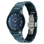 Titan Edge Ceramic Quartz in Midnight Gold with Diamonds and Black Dial Watch for Men