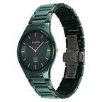 Titan Edge Ceramic Quartz in Glossy Green Dial Watch for Men
