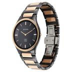 Titan Edge Squircle Camo Quartz Analog Blue Dial Blue Ceramic Strap Watch For Unisex