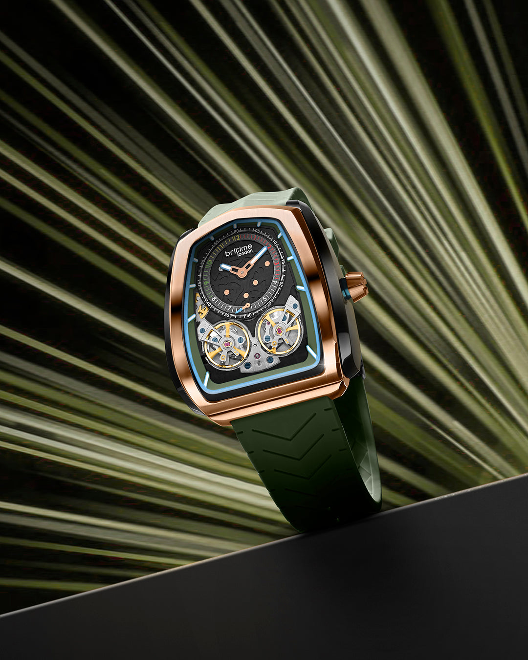 Aventus Green With Rose Gold